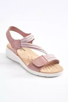 Регулируемые эластичные сандалии Cotton Traders, розовый