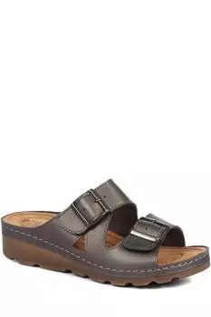 Регулируемые сандалии-мулы Pavers, металлик