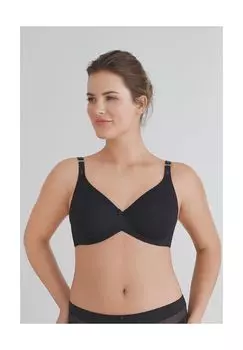 Регулируемый бюстгальтер на косточках для женщин с широкими бретелями felina, черный