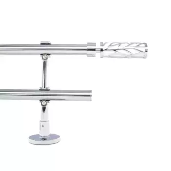 Регулируемый двойной карниз для штор GCurtain 120-160 дюймов, белый