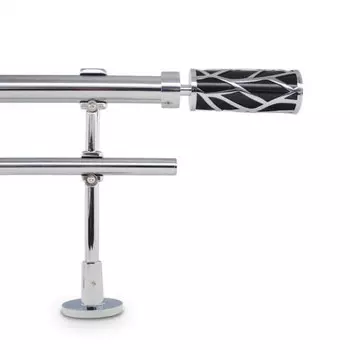 Регулируемый двойной карниз для штор GCurtain 120-161 дюйм, черный