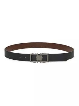 Регулируемый кожаный ремень FERRAGAMO, неро