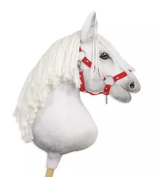 Регулируемый недоуздок Hobby Horse A3 - красный Super Hobby Horse