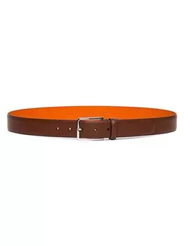Регулируемый ремень из зернистой кожи Santoni