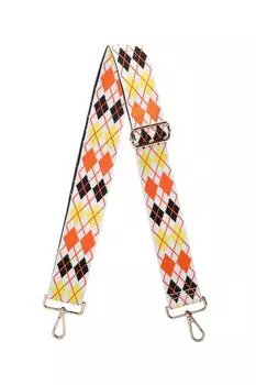 Регулируемый ремешок из парусины с ромбовидным узором Argyle Fontanella Fashion, оранжевый