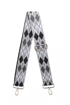 Регулируемый ремешок из парусины с ромбовидным узором Argyle Fontanella Fashion, серый