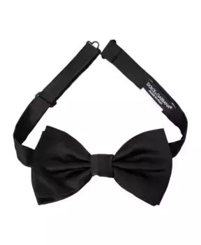 Регулируемый шелковый галстук бабочка Dolce & Gabbana, черный