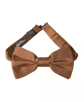 Регулируемый шелковый галстук бабочка Dolce & Gabbana, коричневый