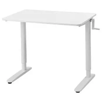Регулируемый стол Ikea Relatera 90Х60 см, белый