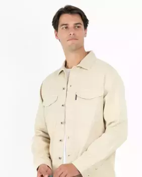 Регулярная мужская хлопковая рубашка Makarthy, бежевый