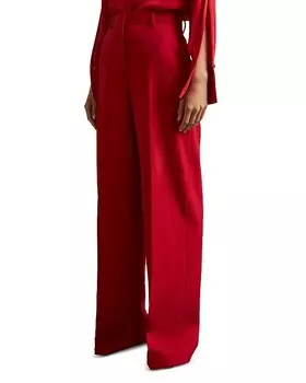 REISS Anna Tux Широкие брюки, красный