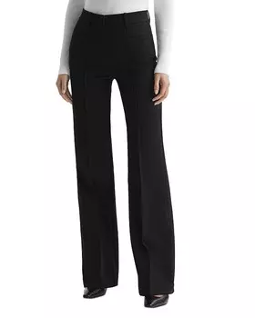 REISS Claude Расклешенные брюки, черный
