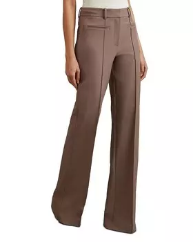 REISS Claude Расклешенные брюки, коричневый/бежевый