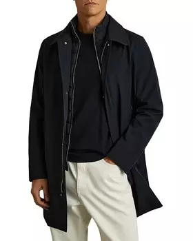 REISS Logan Гибридное пальто, синий