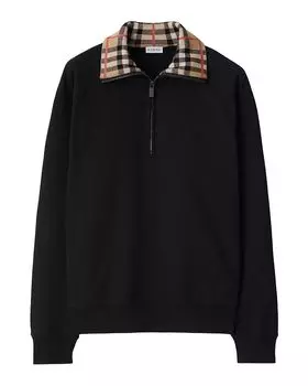 Рейглан с отложным воротником Regular Fit Burberry, черный