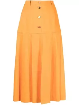 Rejina Pyo юбка миди с пуговицами, оранжевый