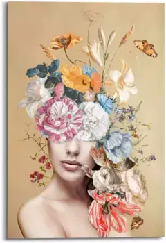 Рейндерс! Деко-панно "Цветочное" Reinders! 60х90х2 см, цвет B/H/T: 60 cm x 90 cm x 2 cm