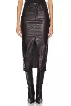 Реконструированная юбка миди Hudson Jeans, цвет marbled