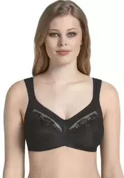 Рельефный бюстгальтер Anita с 1886 года, чашка C-F, идеальная посадка, декоративная вышивка из вуали Anita Since 1886, черный