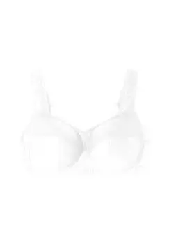 Рельефный бюстгальтер без косточек, с кружевными деталями sheego, цвет Wei B