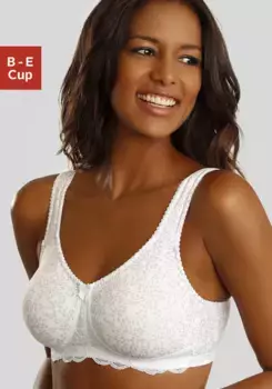 Рельефный бюстгальтер Nuance без косточек из комфортного хлопка, коричневый