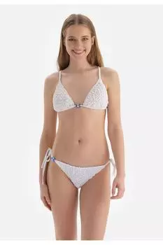 Рельефный верх купальника Dagi, белый