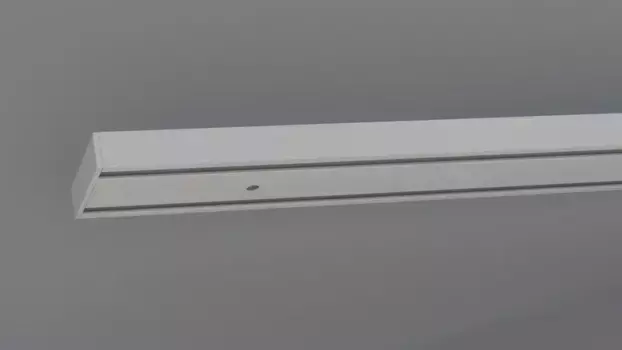 Рельсовая система Indeko "объектный рельс", 2 пути, желаемая длина 430 см, белый