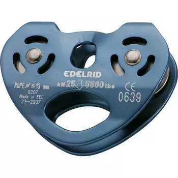 Рельсовый двойной шкив Edelrid, синий
