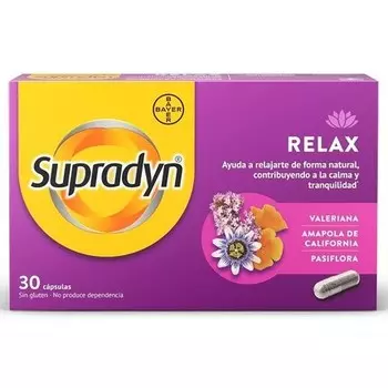 Relax 30 Capsules - Пищевая добавка для снятия стресса Supradyn