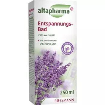Релаксационная ванна с лавандовым маслом altapharma, 250 ml