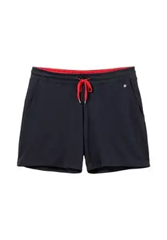 Релаксационные шорты с контрастными деталями из мягкого интерлока sheego, цвет Marine