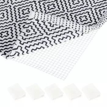 Relaxdays 5 противоскользящих ковриков для ковров, бежевый