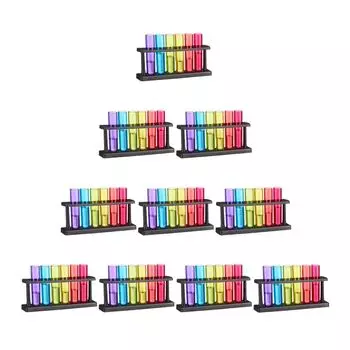 Relaxdays 60 рюмок для пробирок, черный