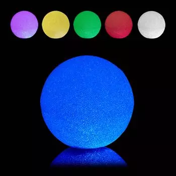 Relaxdays LED шаровой светильник со сменой цвета 25 см, прозрачный