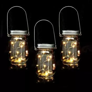 Relaxdays LED солнечные стекла, набор из 3 шт.