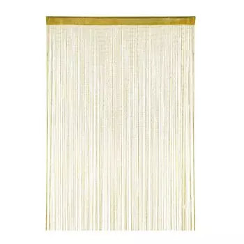 Relaxdays нить занавеска с блестками золото