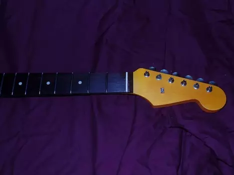 Реликвия 1950-х годов, обработанная вручную, 22 лада, 12 C Stratocaster Allparts, Fender, лицензированный кленовый гриф из розового дерева Stratocaster Neck