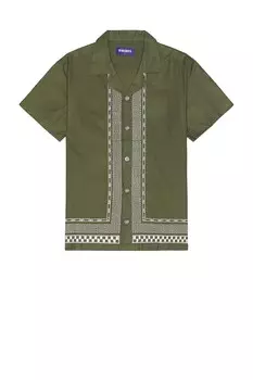 Реликвия вышитая рубашка Deva States, зеленый