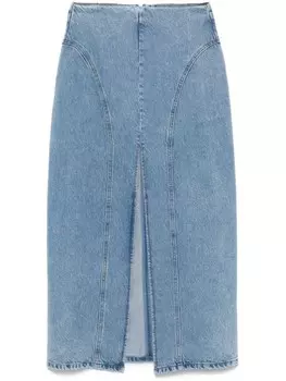 REMAIN джинсовая юбка миди, синий