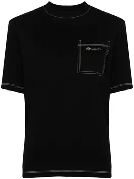REMAIN футболка с вышитым логотипом, черный