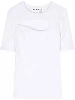 REMAIN футболка в рубчик, белый