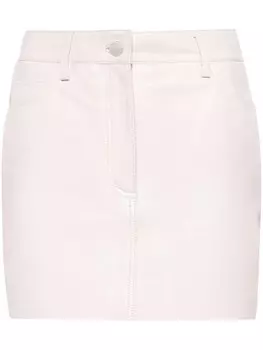 REMAIN кожаная юбка мини, розовый