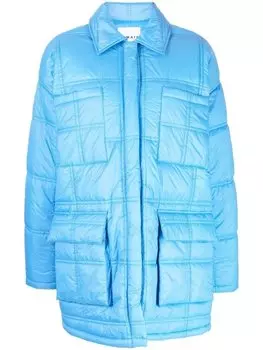 REMAIN пуховик с классическим воротником, синий