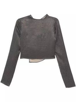 REMAIN рубашка в клетку с драпировкой, коричневый