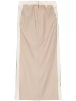 REMAIN юбка-карандаш в стиле колор-блок, нейтральный цвет