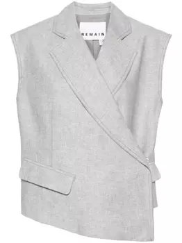 REMAIN жилет асимметричного кроя, серый