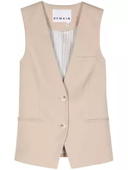 REMAIN жилет Masja 2 в стиле колор-блок, нейтральный цвет