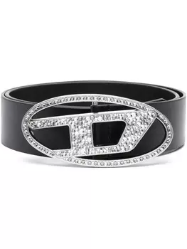 Ремень 1DR с пряжкой-логотипом Diesel, черный