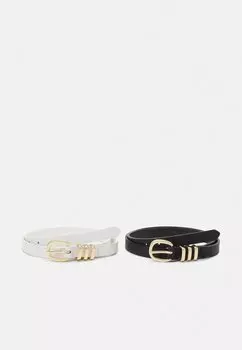 Ремень 2 PACK Even&Odd, черный/белый