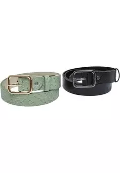 Ремень 2-PACK Urban Classics, черный лист